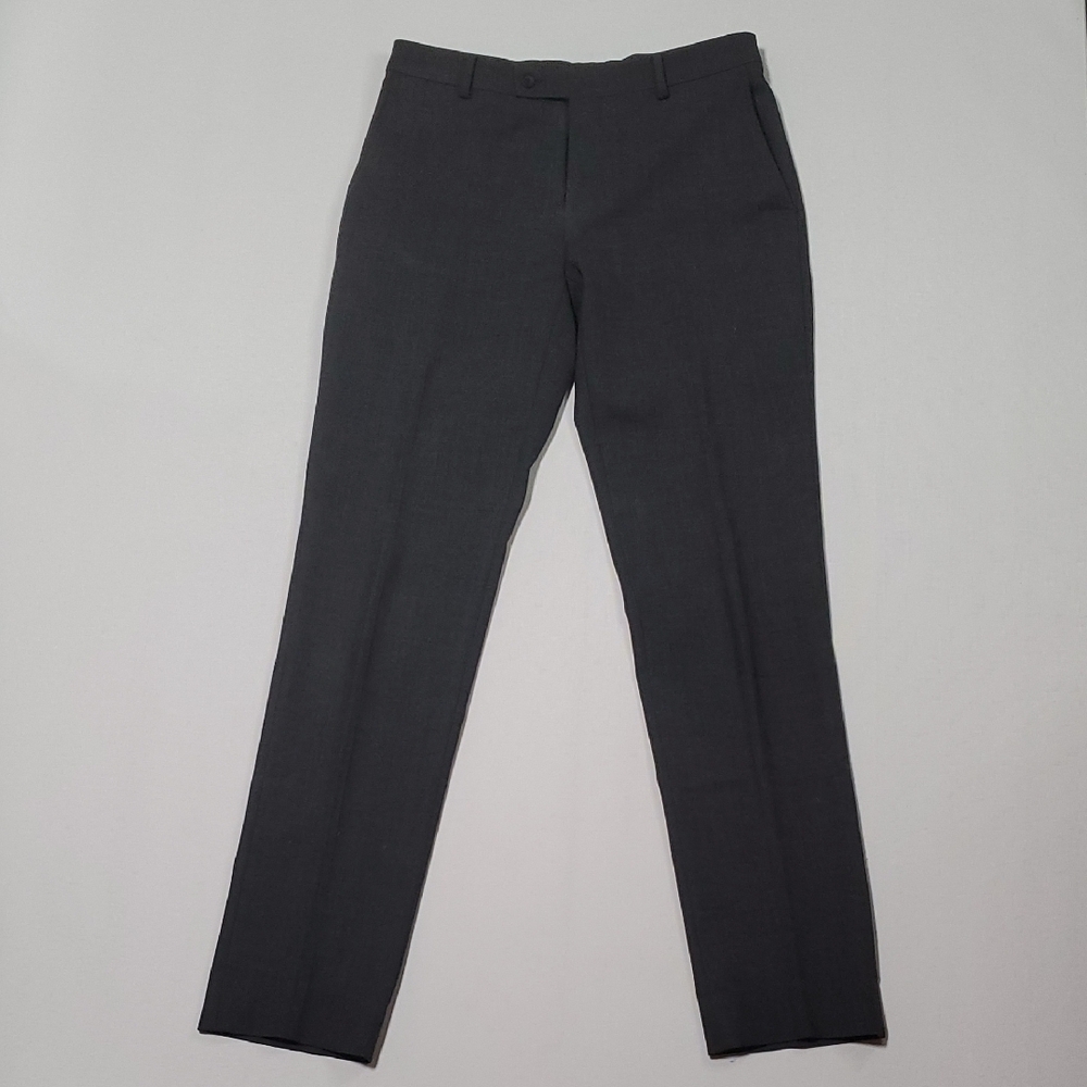 AWEARNESS Kenneth Cole Men's Gray Slim/Modern Fit Dress Pants